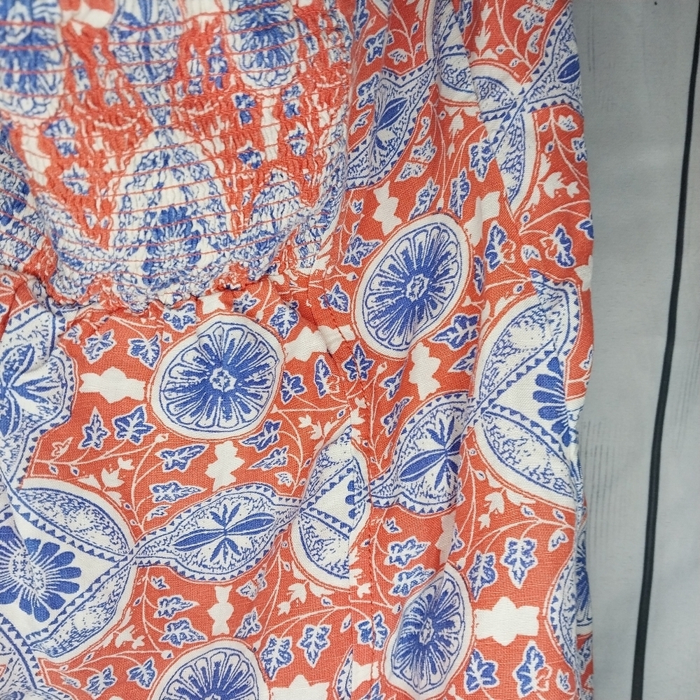 Maeve Halter Slim Mini Dress Anthropologie Button Printed V Neck - Picture 10 of 14